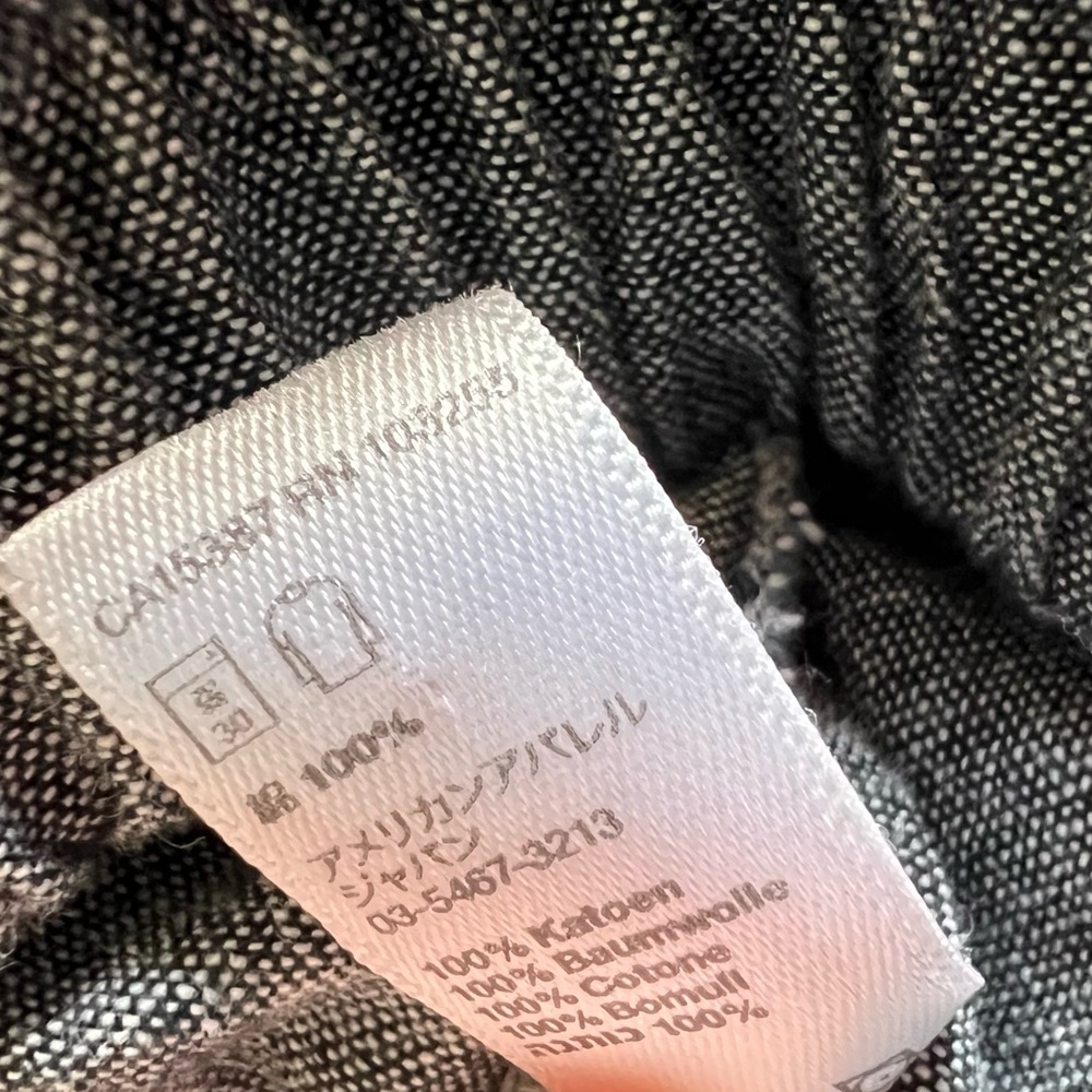 Strapless jumpsuit, chambray gray, cotton, American Apparel Lightweight Size M - Picture 5 of 5
